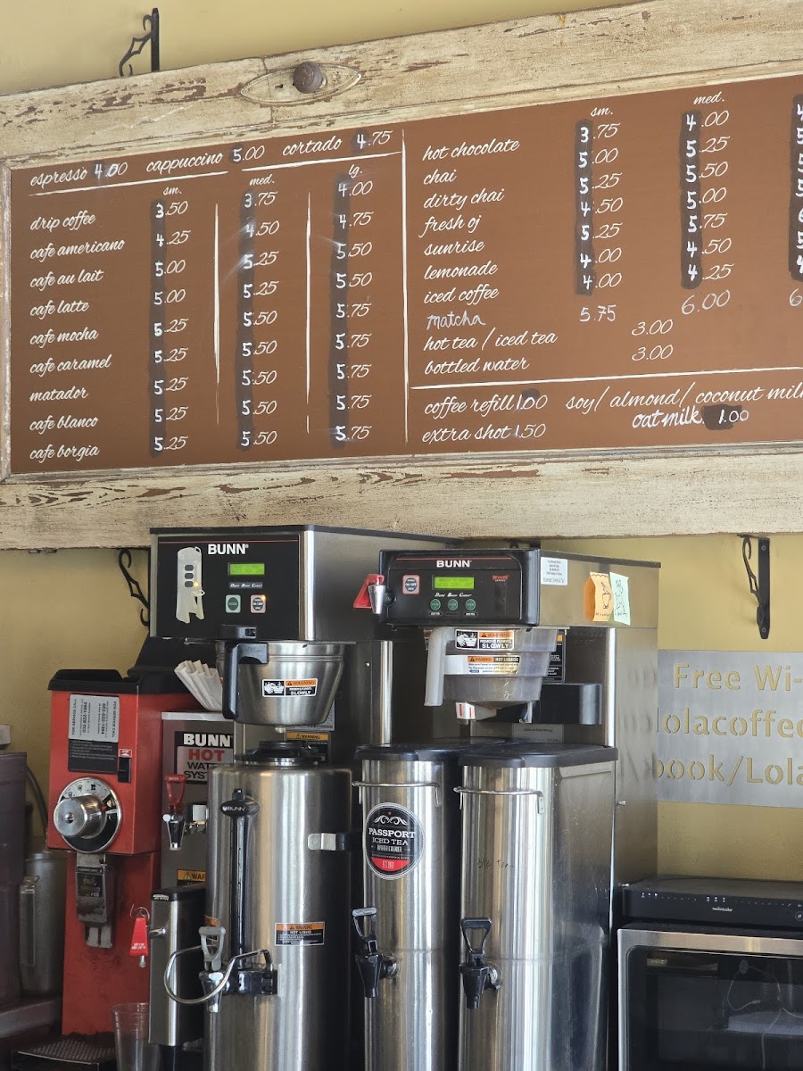 Lola Coffee Menu - Image 6